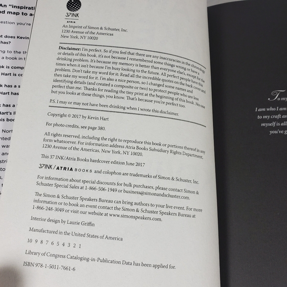 Signed Kevin Hart I Can't Make This Up Life Lessons Autographed Book NEW - Picture 3 of 9